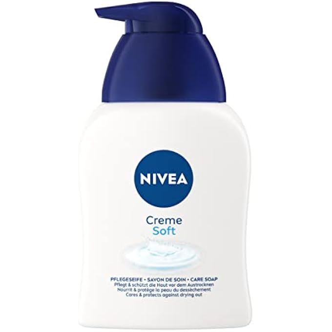 Nivea CREME SOFT CARE SOAP (250 ML), MILD AND CREAMY LIQUID SOAP WITH ALMOND OIL, PROTECTIVE AND PH SKIN-NEUTRAL SOAP FOR NOTICEABLY SOFT AND SMOOTH HANDS - Image 1
